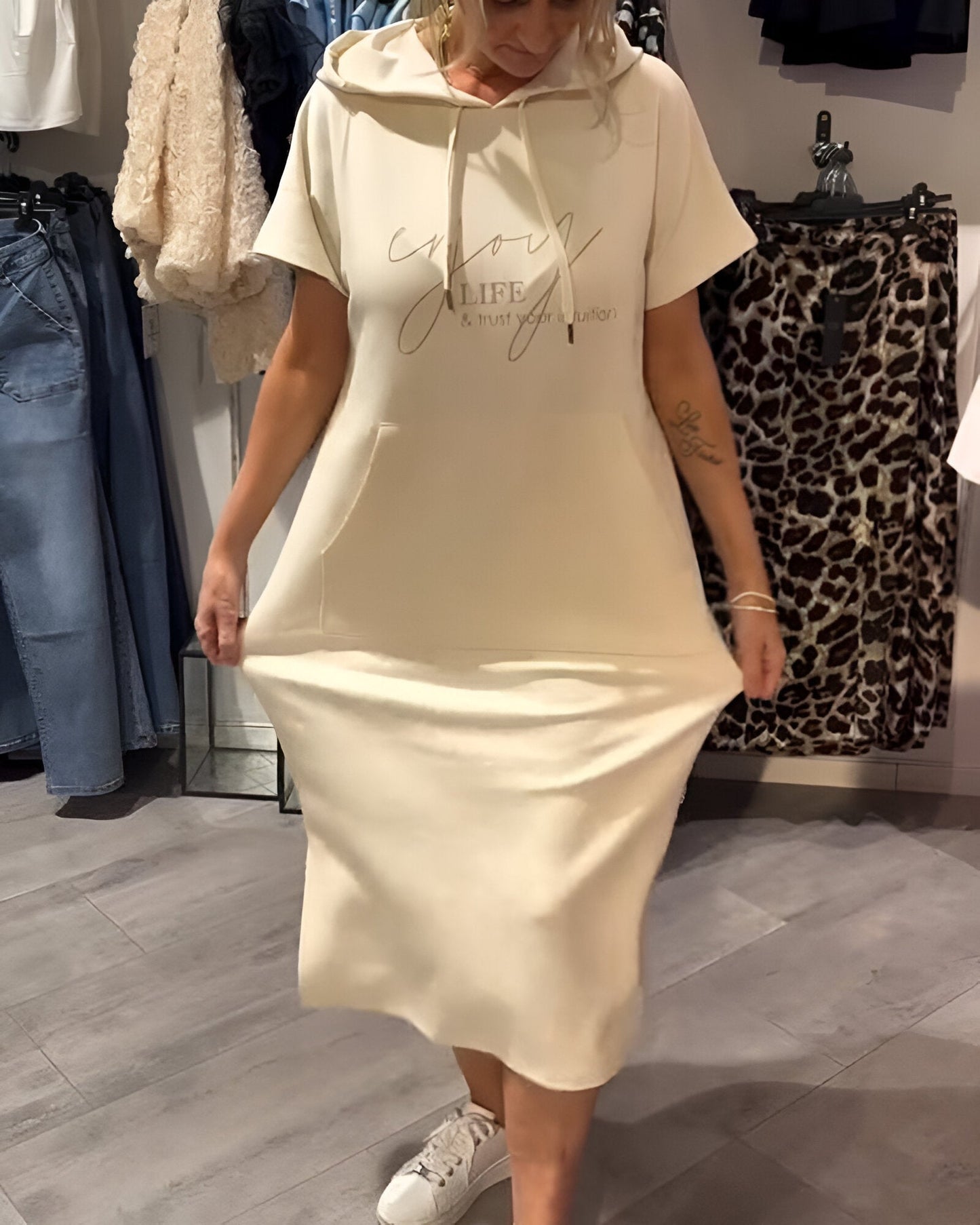 Saskia - Robe à Capuche Décontractée