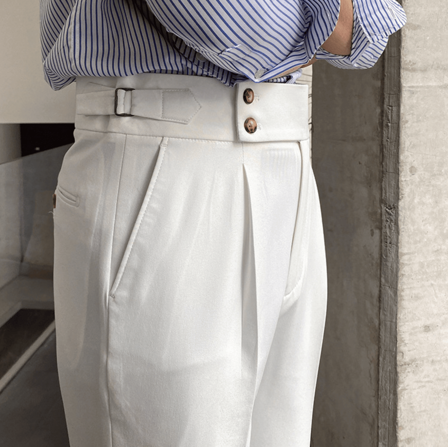 Edward - Pantalons Taille Haute Élégants
