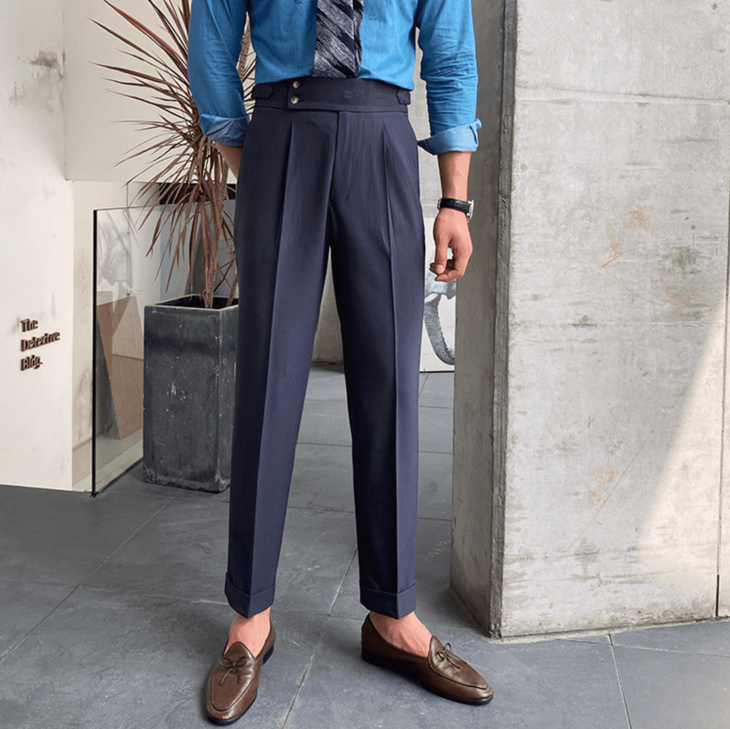 Edward - Pantalons Taille Haute Élégants