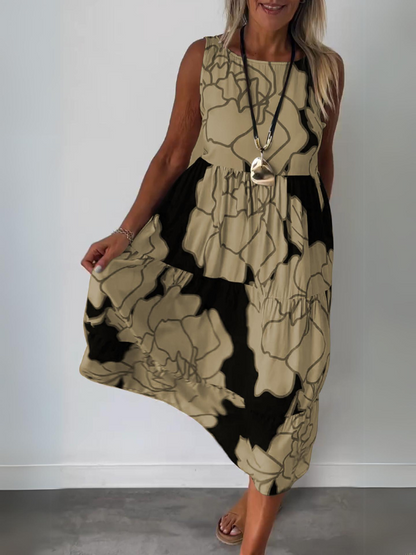 Camille - Robe Élégante Sans Manches