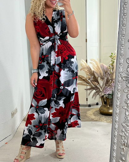 Sacha - Élégante Robe Maxi Été
