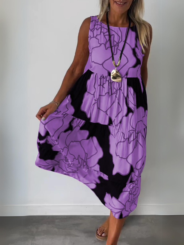 Camille - Robe Élégante Sans Manches