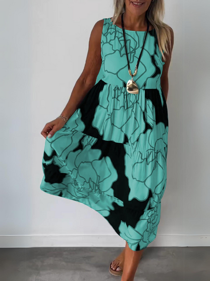 Camille - Robe Élégante Sans Manches