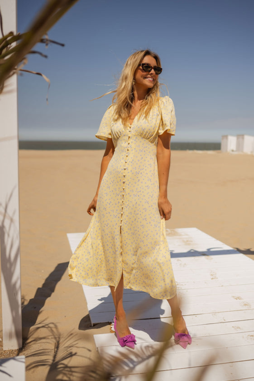 Liva - Robe Midi Éclairante