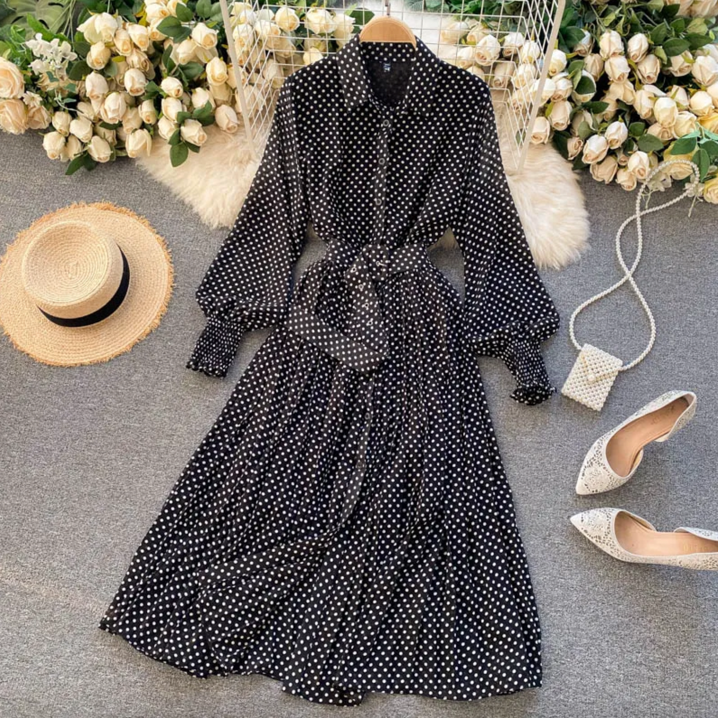 Johanna - Élégante Robe Brodée