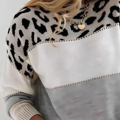 Bernadetta - Pull Léopard Tendance et Confortable