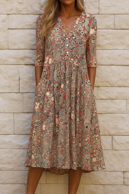 Lucille - Robe Décontractée Élégante