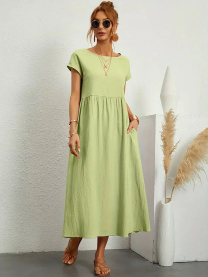 Nataly - Robe Midi Décontractée