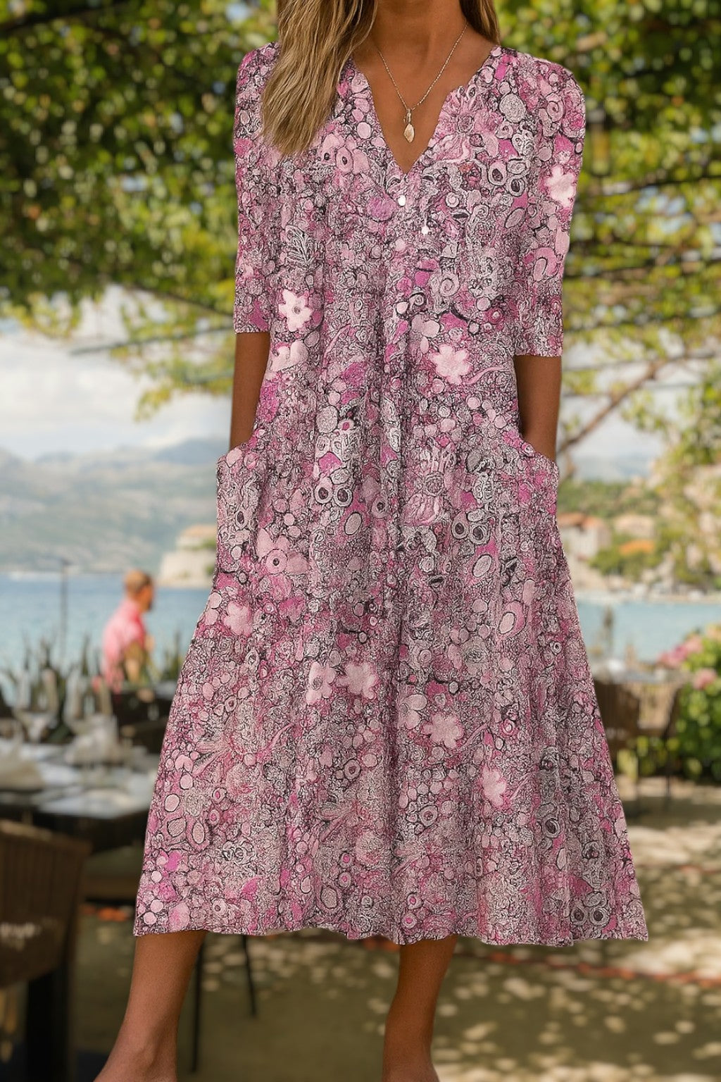 Lucille - Robe Décontractée Élégante