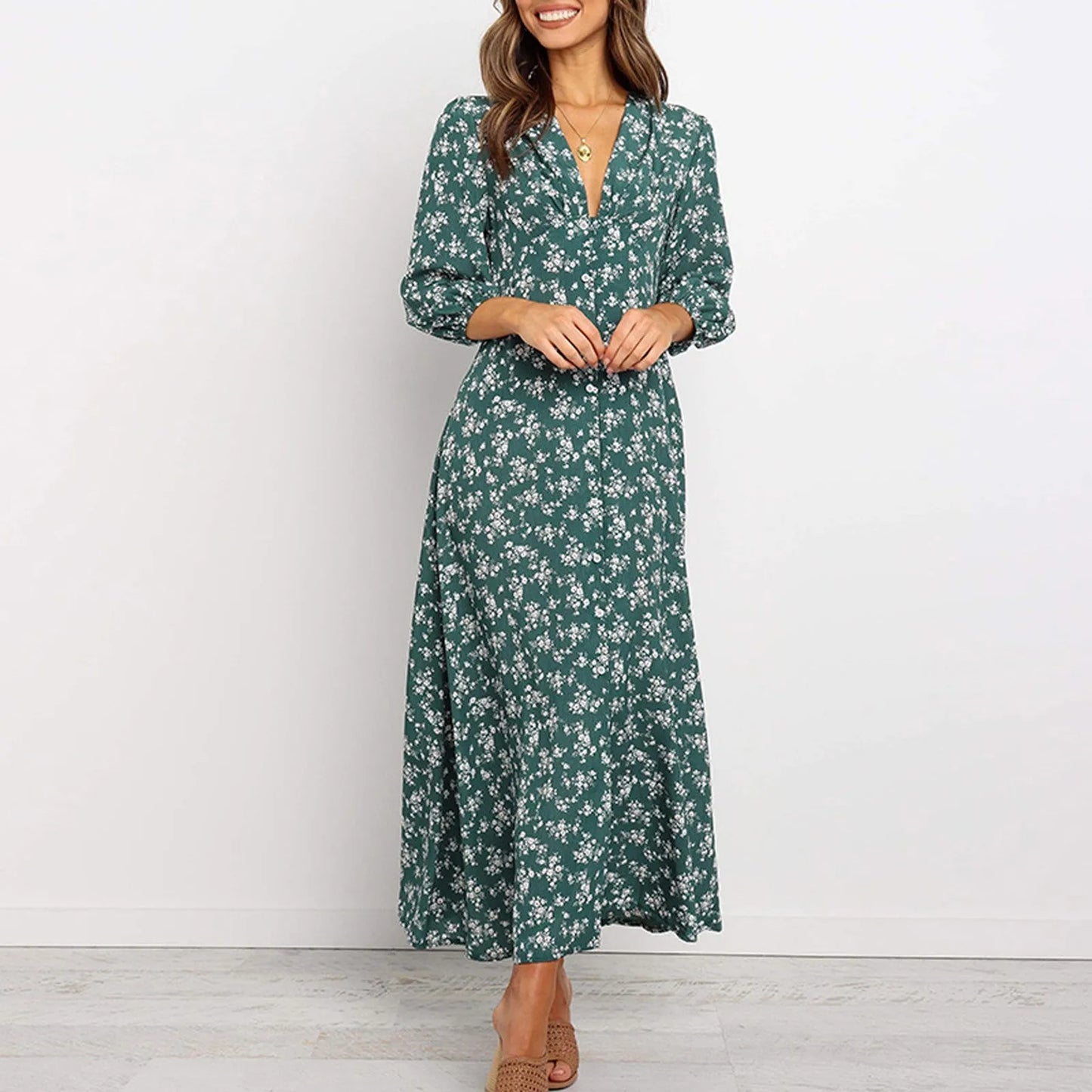 Jane - Élégante Robe Fleurie