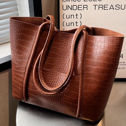 Betina™ - Sac à main en cuir crocodile