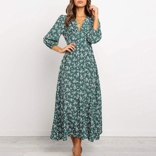 Jane - Élégante Robe Fleurie