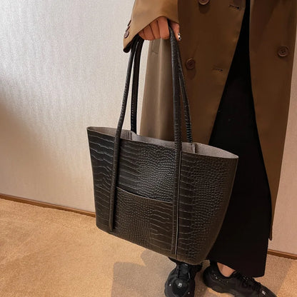 Betina™ - Sac à main en cuir crocodile