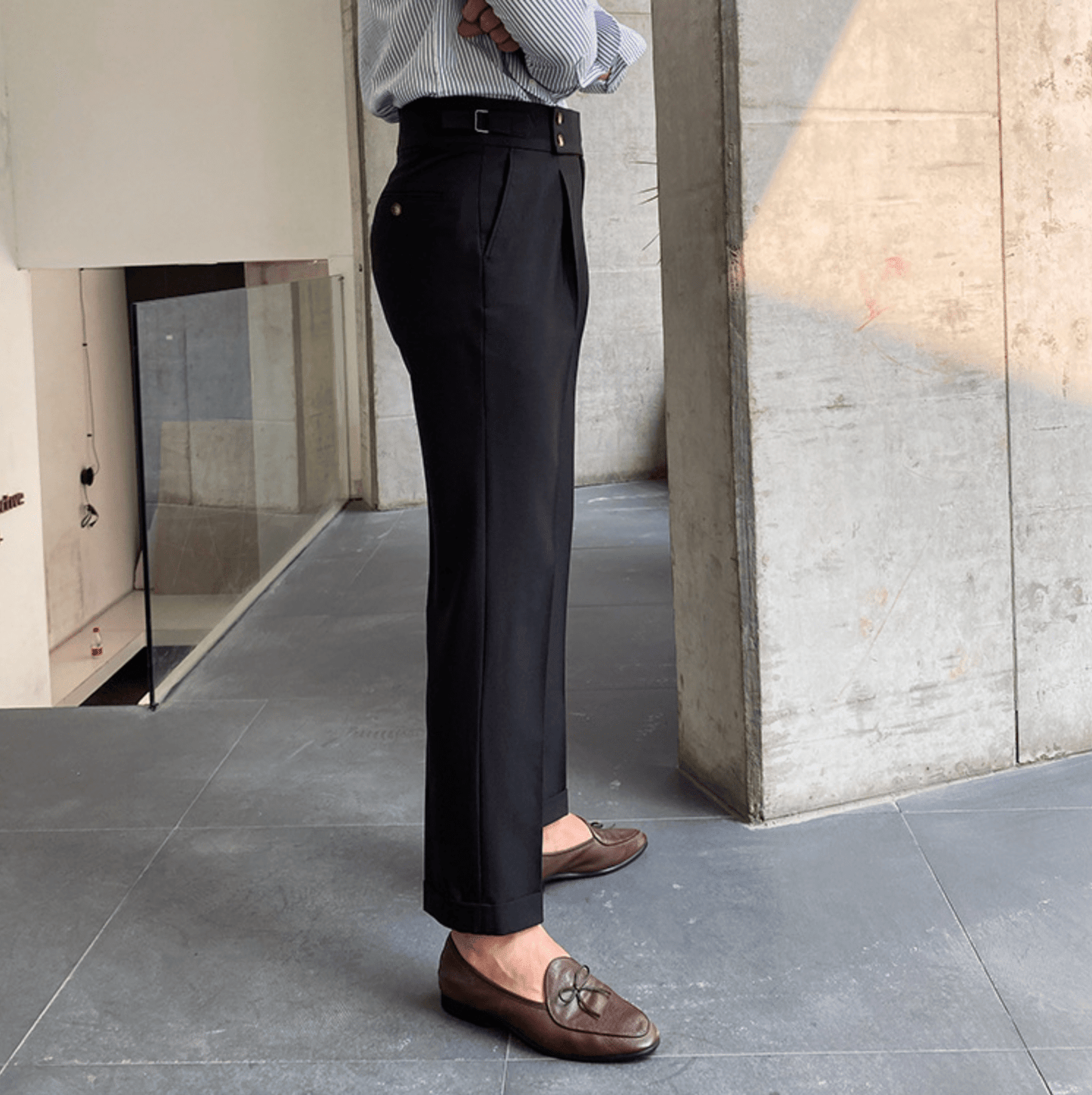 Edward - Pantalons Taille Haute Élégants
