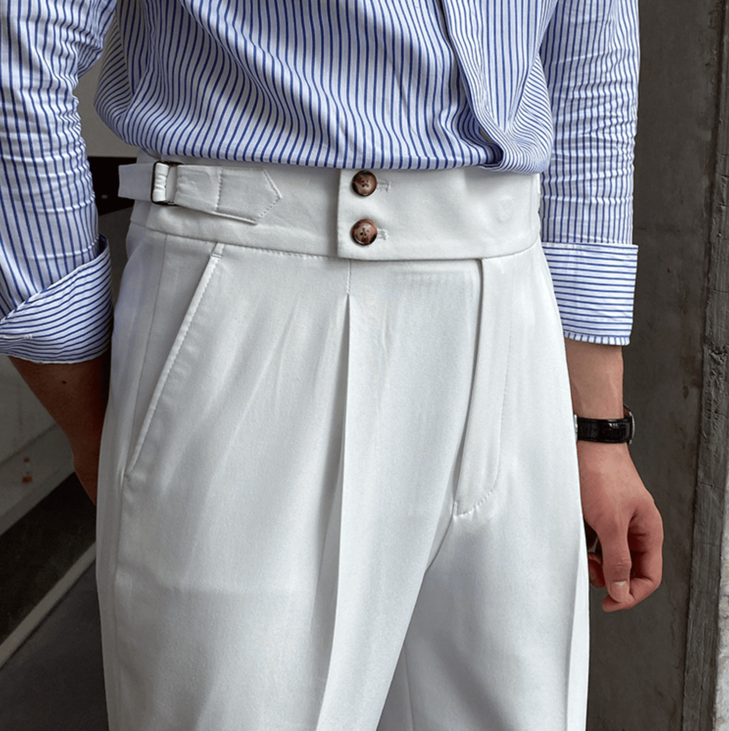 Edward - Pantalons Taille Haute Élégants