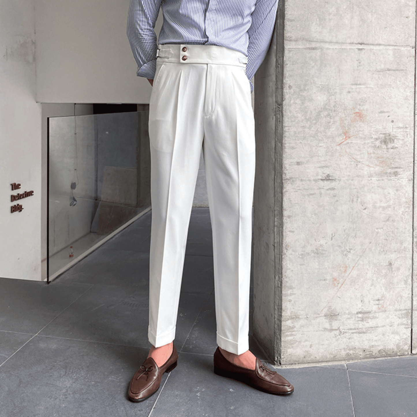Edward - Pantalons Taille Haute Élégants