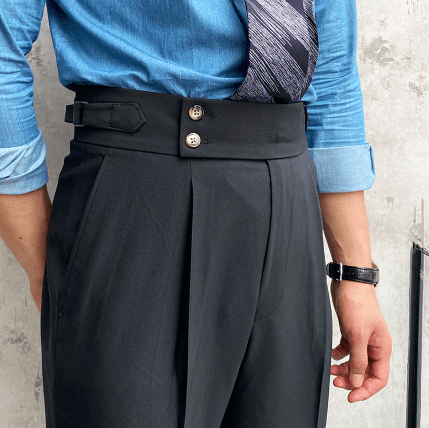 Edward - Pantalons Taille Haute Élégants
