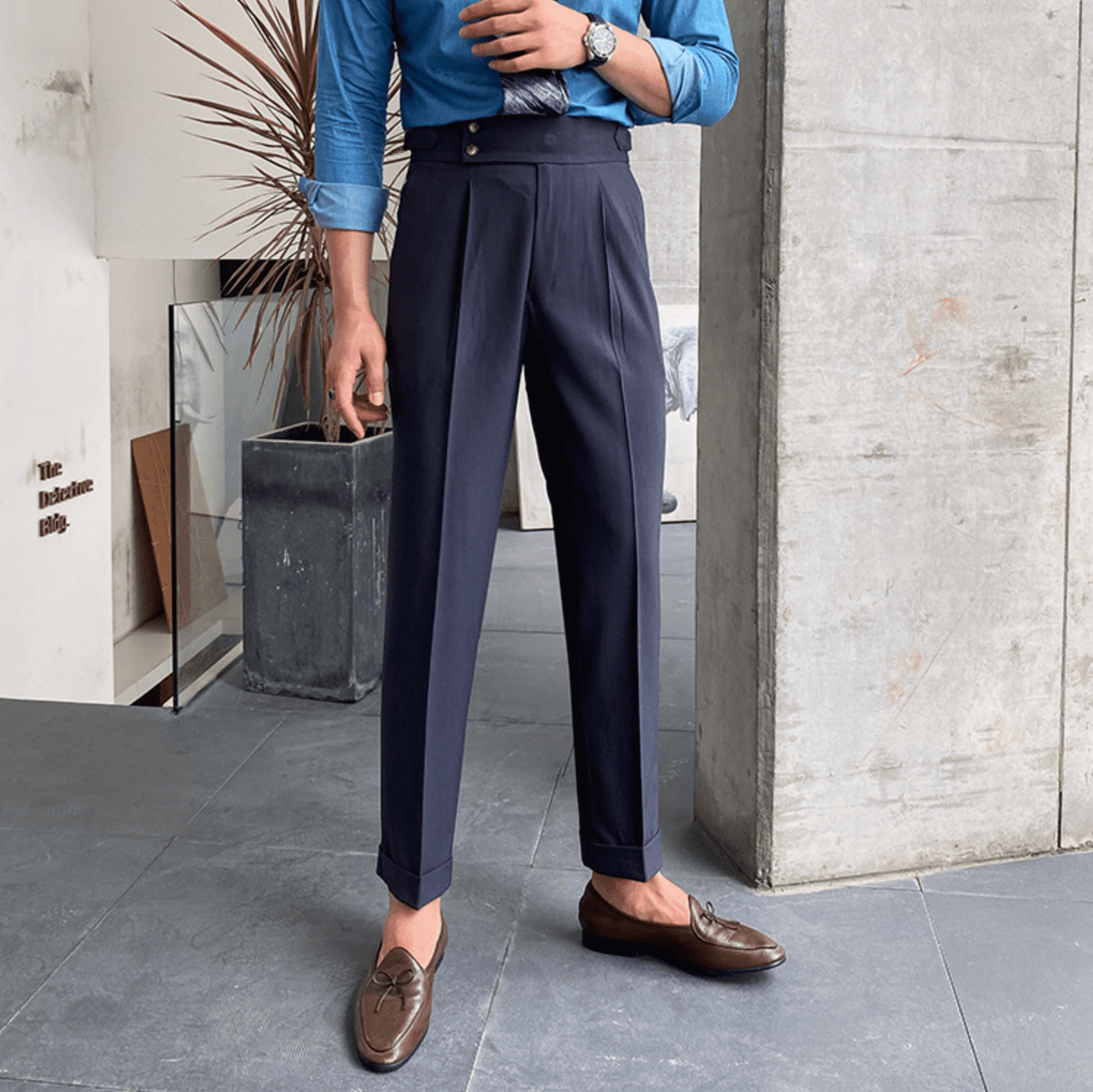 Edward - Pantalons Taille Haute Élégants