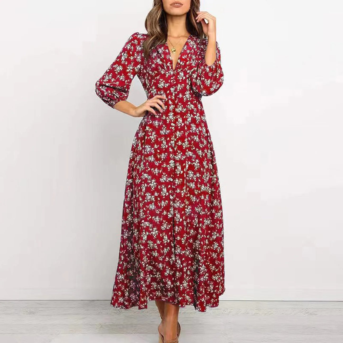 Jane - Élégante Robe Fleurie
