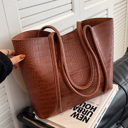 Betina™ - Sac à main en cuir crocodile