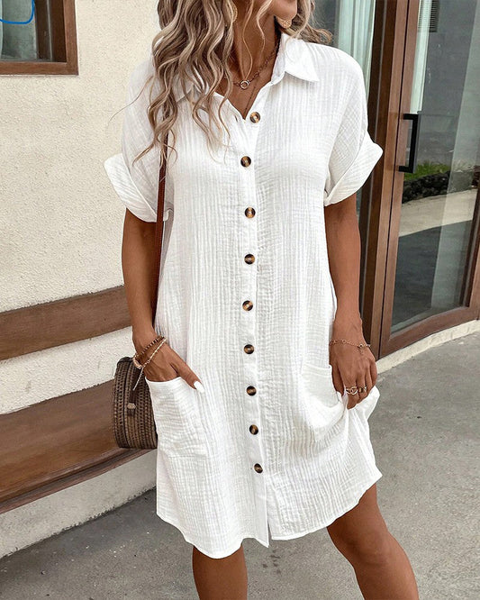Dunya - Élégante Robe Polo Ceinturée