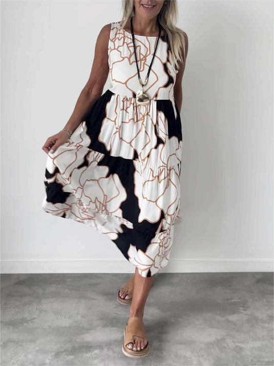 Camille - Robe Élégante Sans Manches