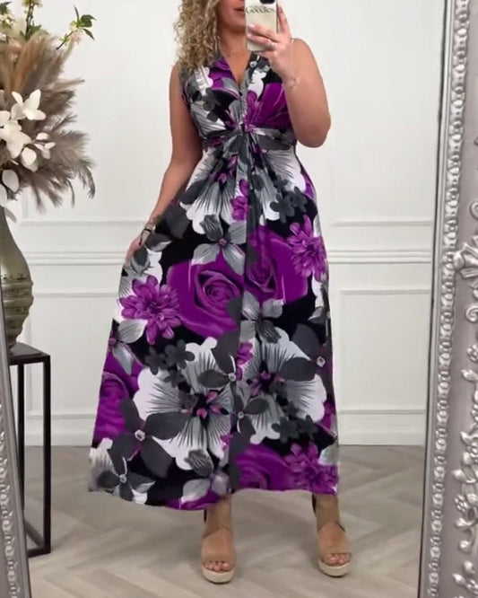 Sacha - Élégante Robe Maxi Été