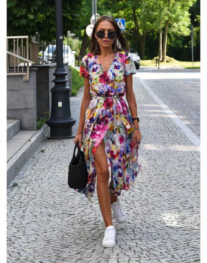 Eva - Robe Élégante en V