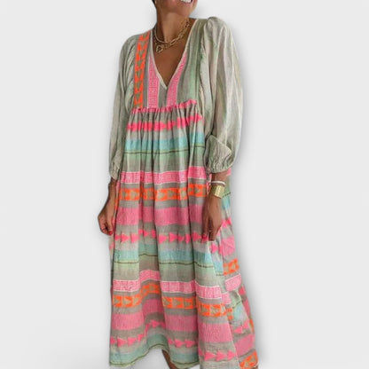 Elfruna - Robe Midi Boho Brodée