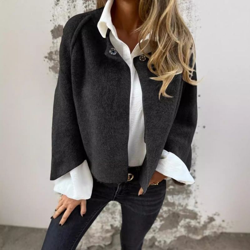 Elise™ | Manteau court à manches évasées chic