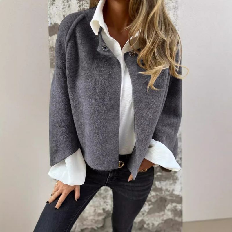 Elise™ | Manteau court à manches évasées chic