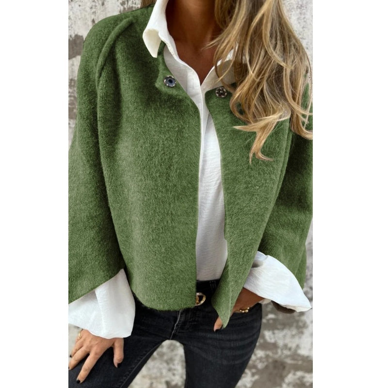 Elise™ | Manteau court à manches évasées chic